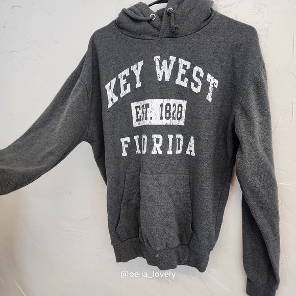 Other - Key West Florida Graphic Hooded Sweatshirt - Charcoal
